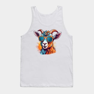 Cool Goat in Sunglasses Tank Top